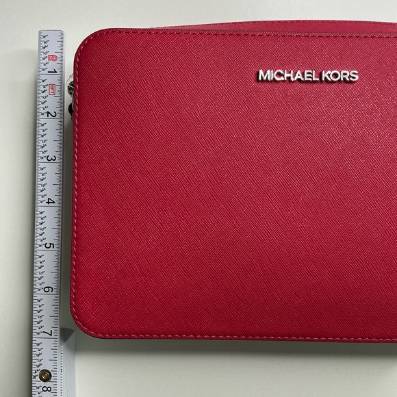 Michael Kors Jet Set Item Large Crossbody Dark Raspberry New With Tags $398 New - Picture 12 of 13